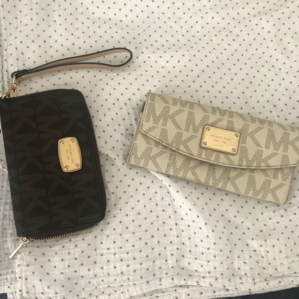 Michael Kors wallet and clutch